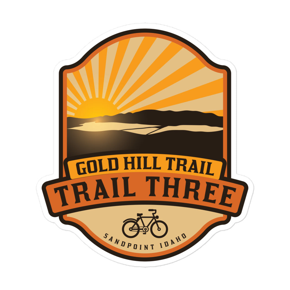 Gold Hill Trail (Trail 3) - Sandpoint, Idaho Bubble-free stickers