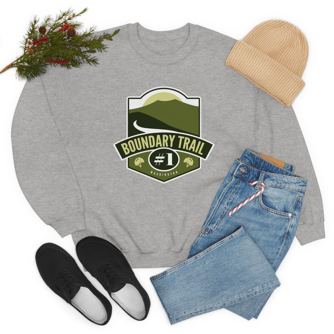 Boundary Trail #1 - Washington Unisex Heavy Blend Crewneck Sweatshirt