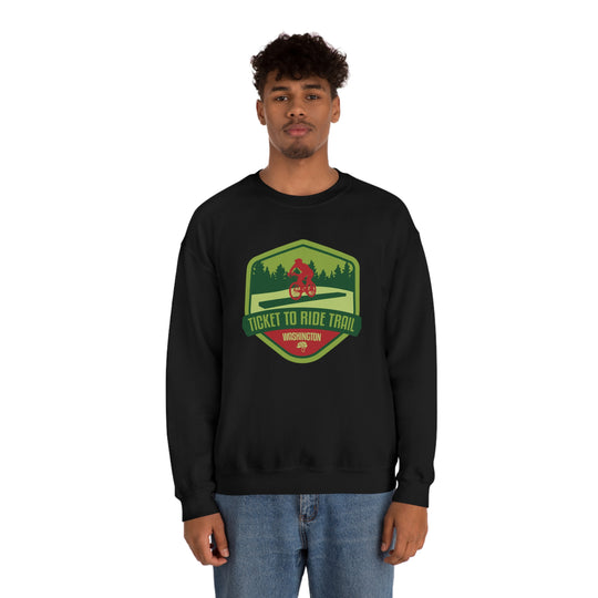 Ticket to Ride Trail - Washington State Unisex Heavy Blend Crewneck Sweatshirt