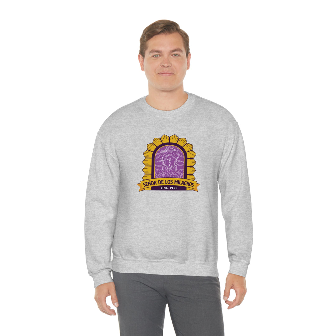 Senor de los Milagros - Lima, Peru Unisex Heavy Blend Crewneck Sweatshirt