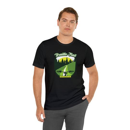 Braille Trail - Day Valley, CA Unisex Tee Shirt