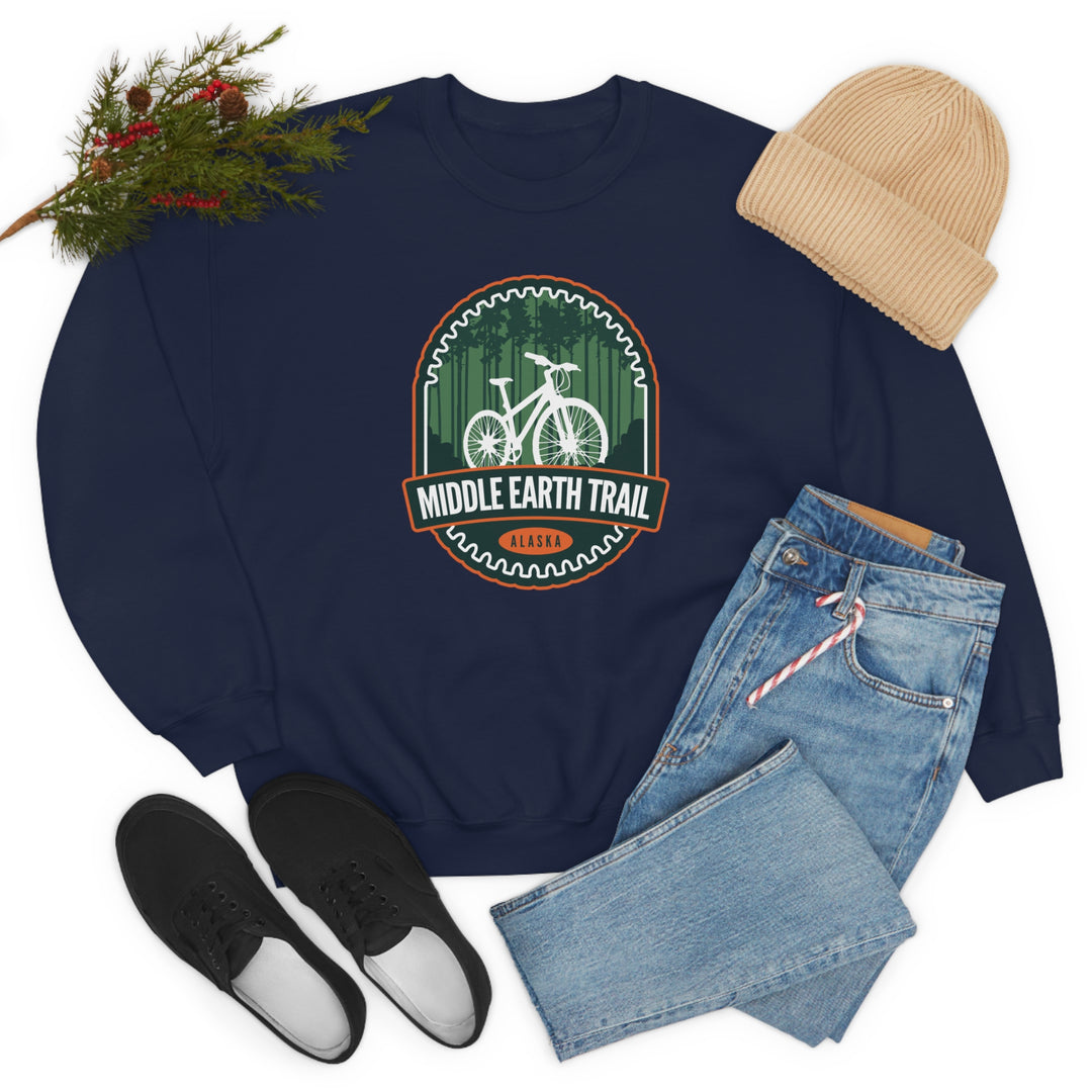 Middle Earth Trail - Alaska Unisex Heavy Blend Crewneck Sweatshirt