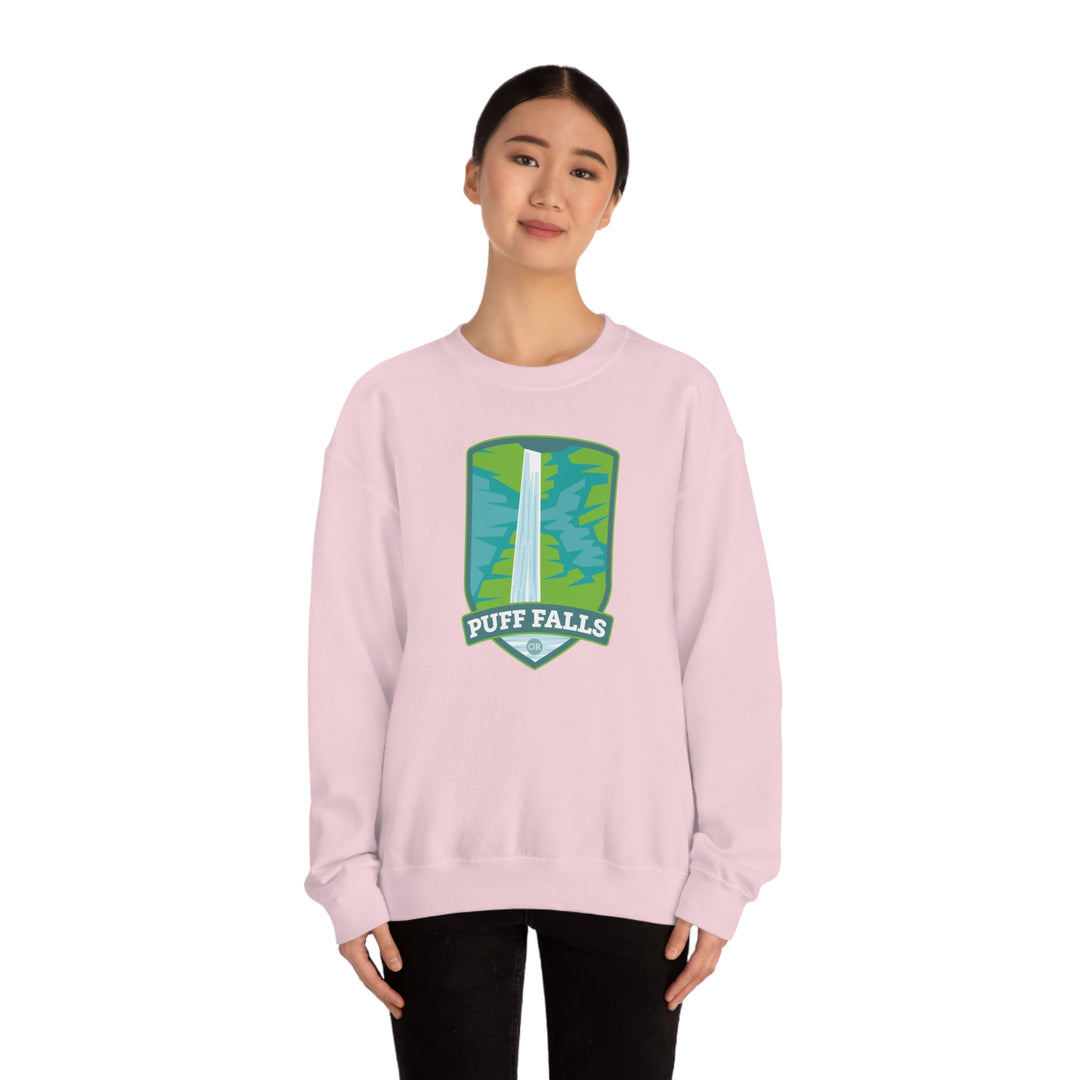 Puff Falls - Oregon Unisex Heavy Blend Crewneck Sweatshirt