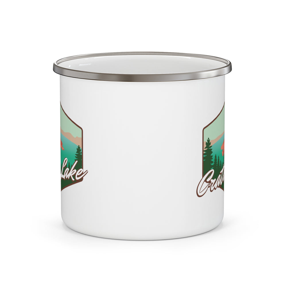 Crater Lake National Park Enamel Camping Mug Oregon hiker gift