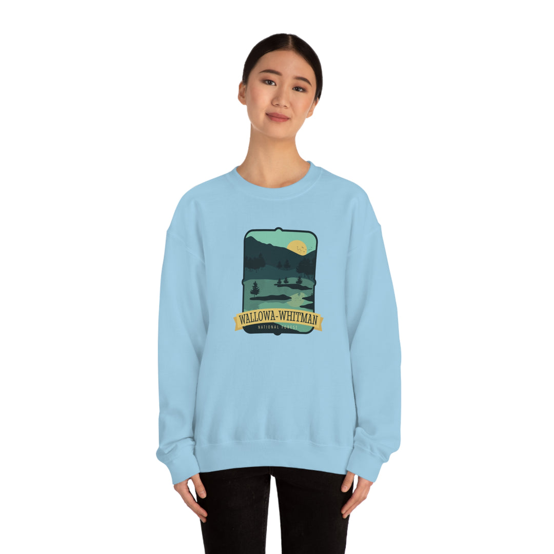 Wallowa-Whitman National Forest Unisex Heavy Blend Crewneck Sweatshirt