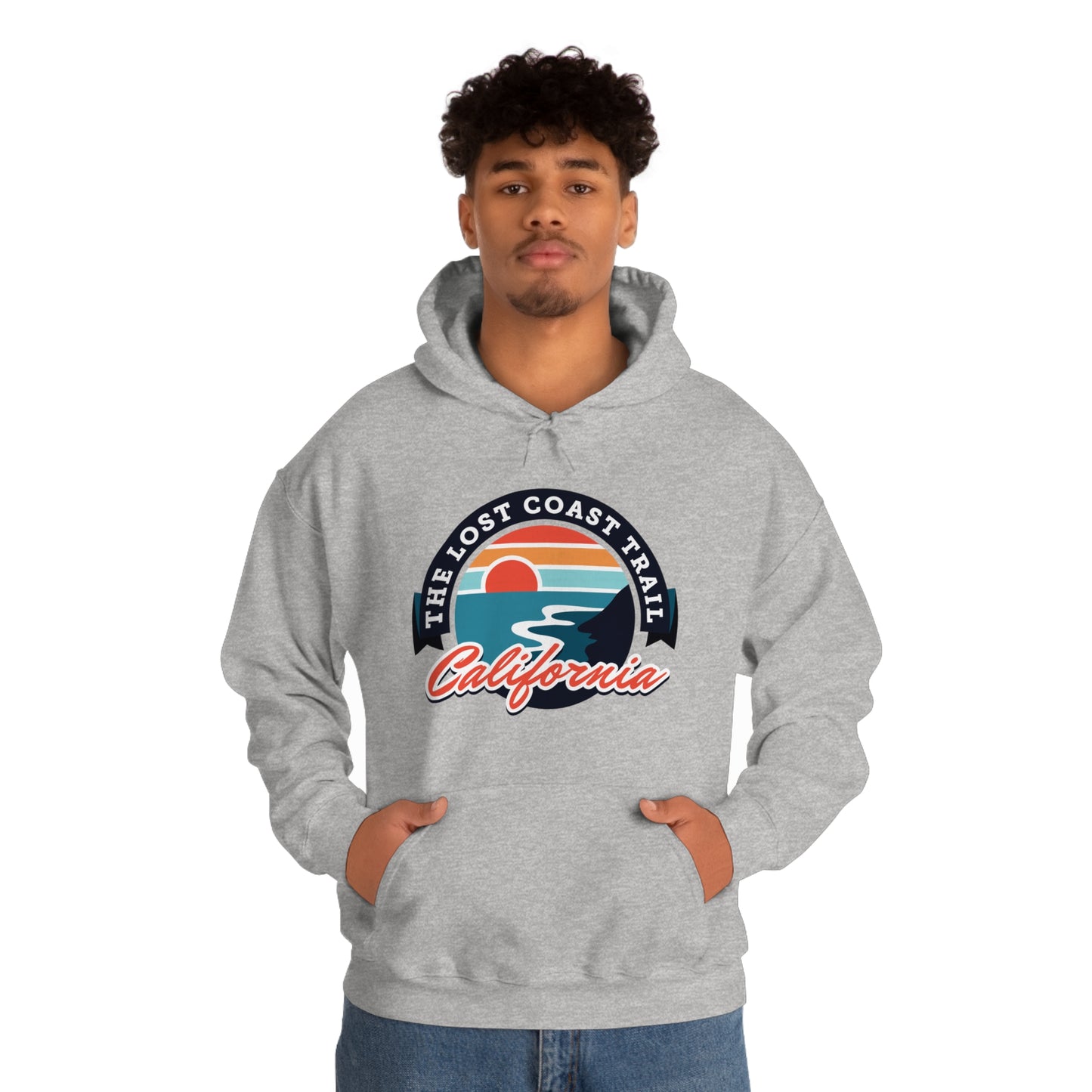 The Lost Coast Trail Unisex Heavy Blend Hoodie Sweatshirt - California, USA hiker gift