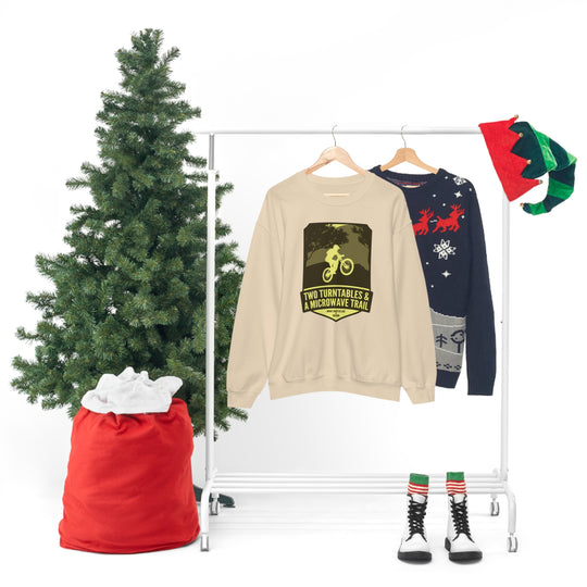 Two Turntables and a Microwave Trail - Mount Hood Village, OR Unisex Heavy Blend Crewneck Sweatshirt