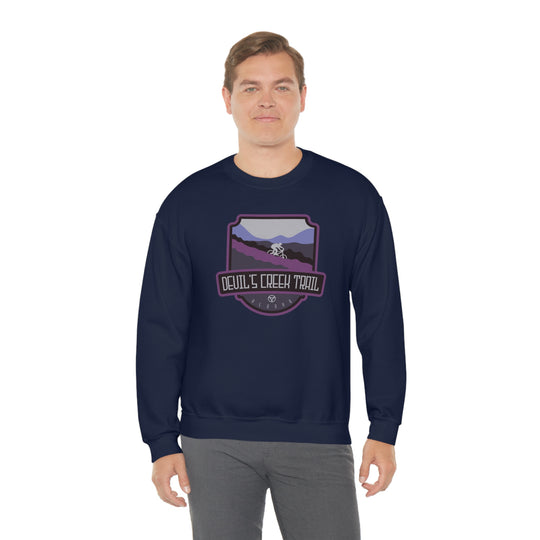 Devil's Creek Trail - Alaska Unisex Heavy Blend Crewneck Sweatshirt