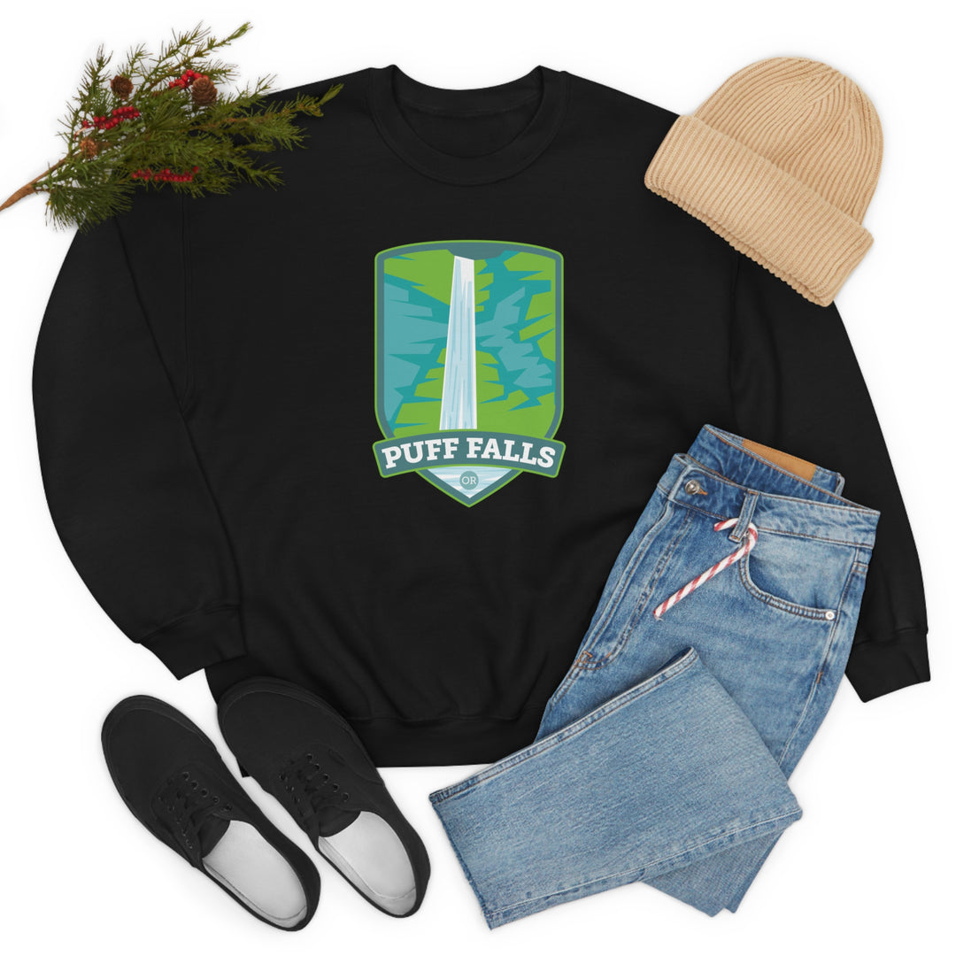 Puff Falls - Oregon Unisex Heavy Blend Crewneck Sweatshirt