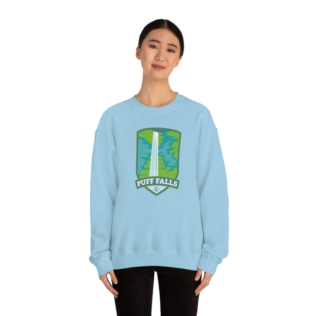 Puff Falls - Oregon Unisex Heavy Blend Crewneck Sweatshirt