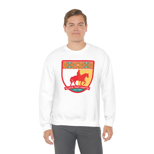 Plaza San Martín - Lima, Peru Unisex Heavy Blend Crewneck Sweatshirt