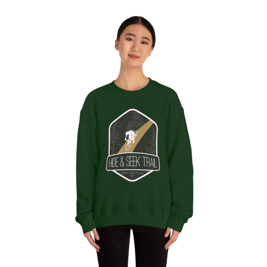 Hide and Seek Trail - Mount Hood Village, Oregon Unisex Heavy Blend Crewneck Sweatshirt