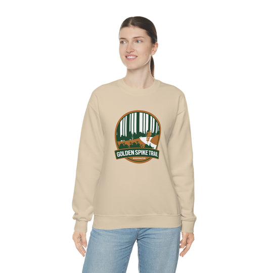 Golden Spike Trail - Washington State Unisex Heavy Blend Crewneck Sweatshirt