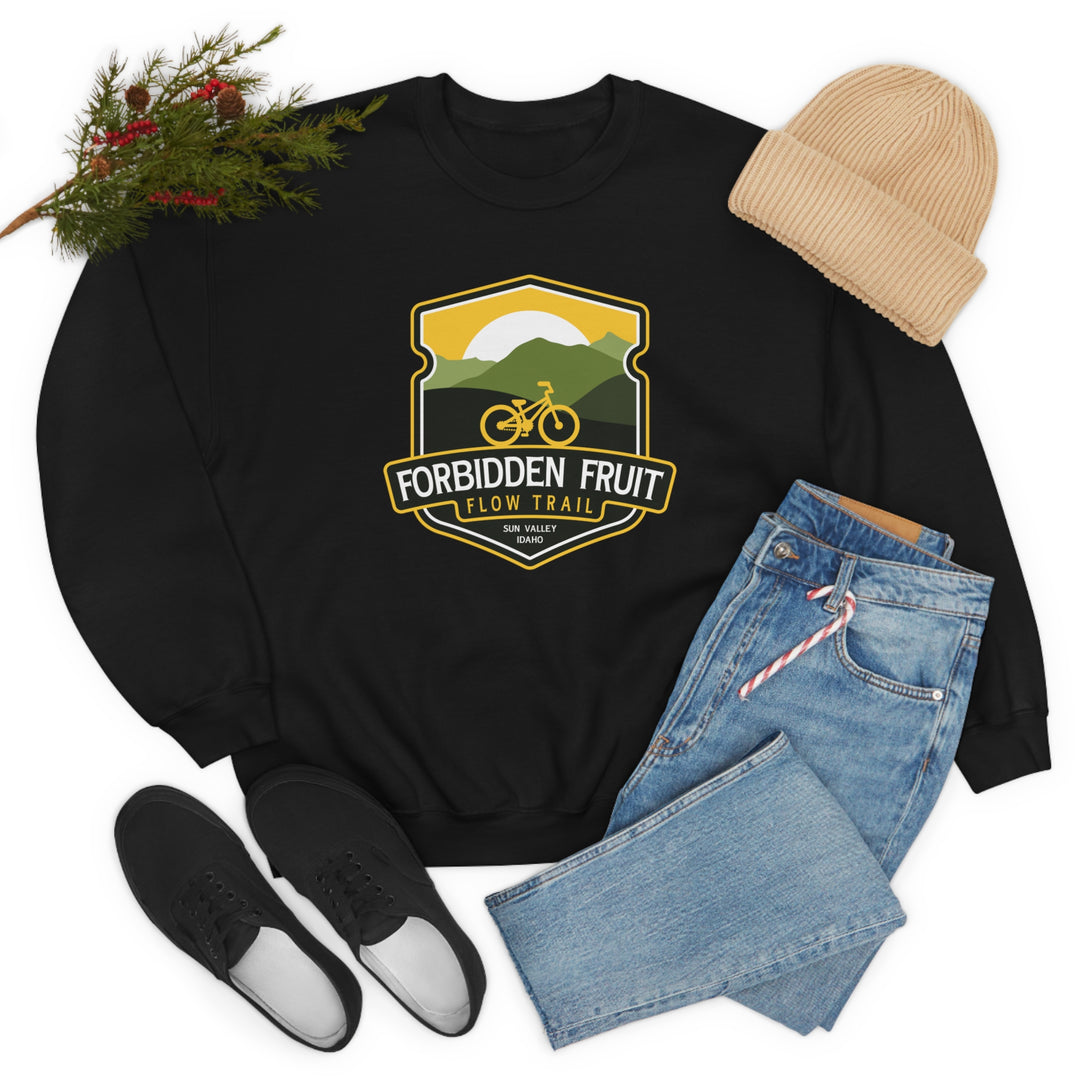 Forbidden Fruit Flow Trail - Sun Valley, Idaho Unisex Heavy Blend Crewneck Sweatshirt