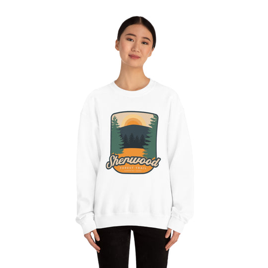 Sherwood Forest Trail - Sandpoint, Idaho Unisex Heavy Blend Crewneck Sweatshirt