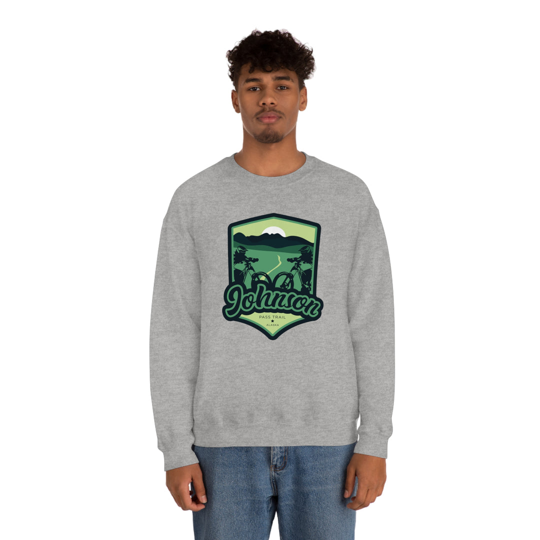 Johnson Pass Trail - Alaska Unisex Heavy Blend Crewneck Sweatshirt