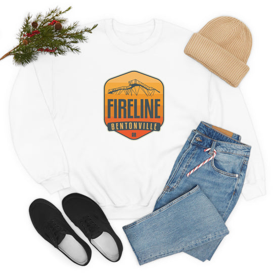 Fireline - Bentonville, Arkansas Unisex Heavy Blend Crewneck Sweatshirt