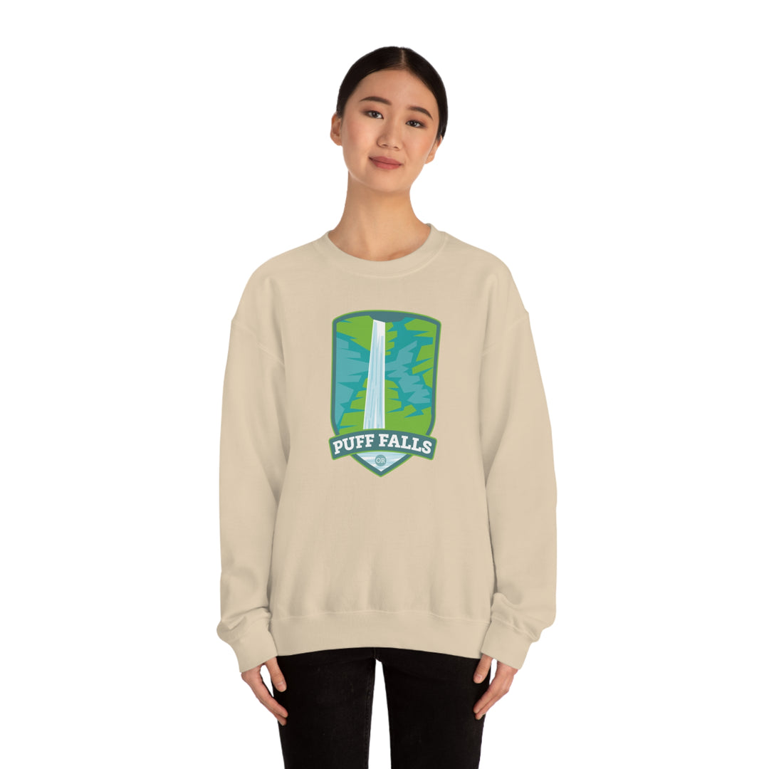 Puff Falls - Oregon Unisex Heavy Blend Crewneck Sweatshirt