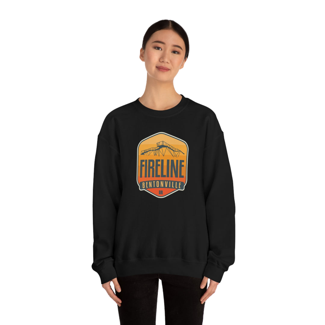 Fireline - Bentonville, Arkansas Unisex Heavy Blend Crewneck Sweatshirt