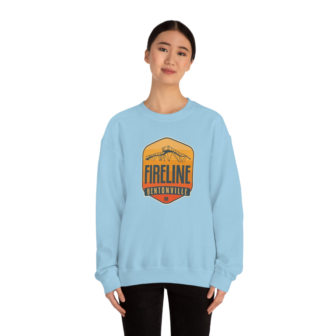 Fireline - Bentonville, Arkansas Unisex Heavy Blend Crewneck Sweatshirt