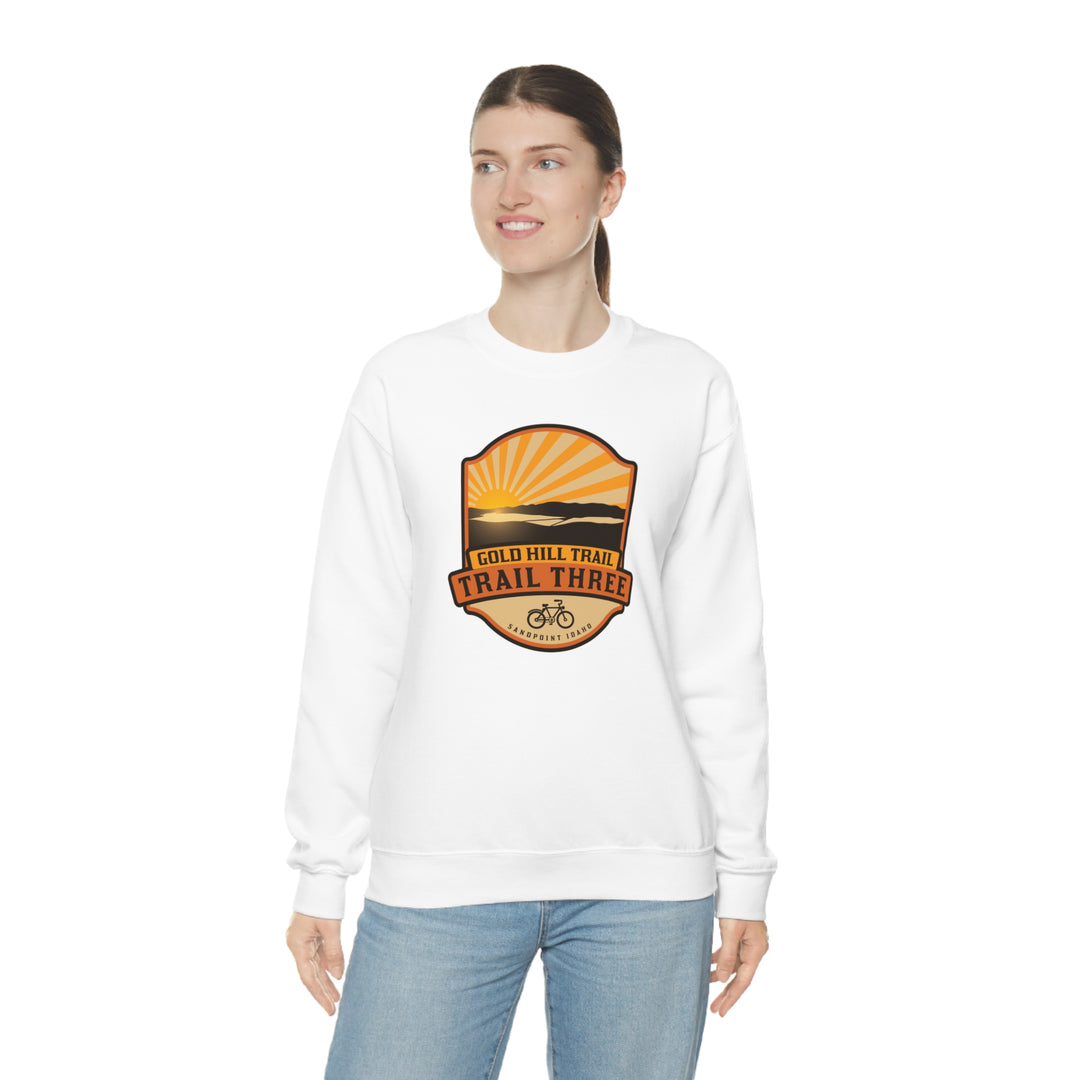 Gold Hill Trail (Trail 3) - Sandpoint, Idaho Unisex Heavy Blend Crewneck Sweatshirt