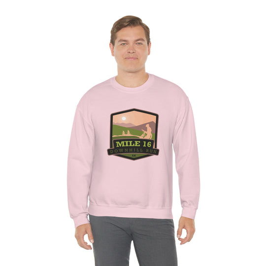 Mile 16 Downhill Run - Alaska Unisex Heavy Blend Crewneck Sweatshirt