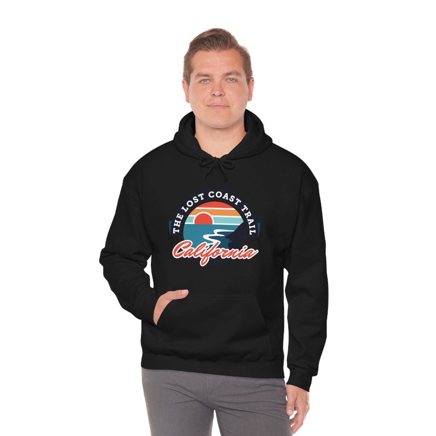 The Lost Coast Trail Unisex Heavy Blend Hoodie Sweatshirt - California, USA hiker gift