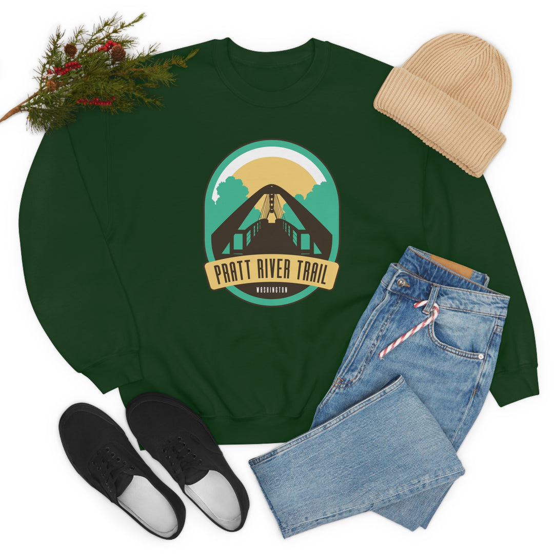 Pratt River Trail - Washington Unisex Heavy Blend Crewneck Sweatshirt