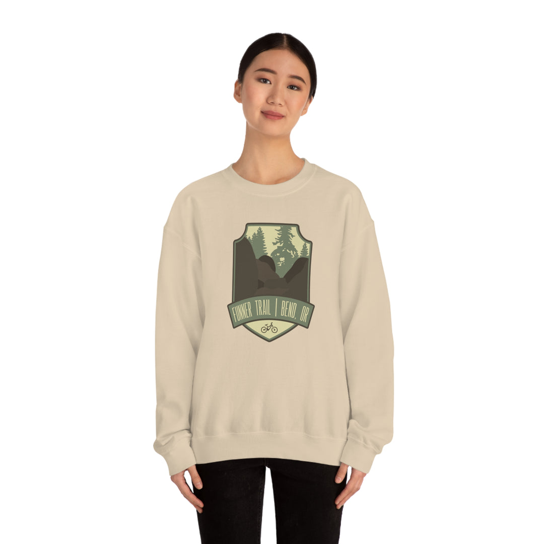 Funner Trail - Bend, Oregon Unisex Heavy Blend Crewneck Sweatshirt