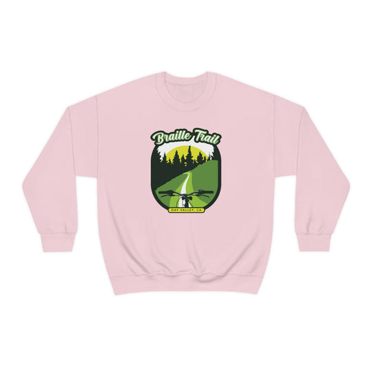 Braille Trail - Day Valley, CA Unisex Heavy Blend Crewneck Sweatshirt