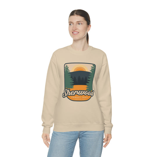 Sherwood Forest Trail - Sandpoint, Idaho Unisex Heavy Blend Crewneck Sweatshirt