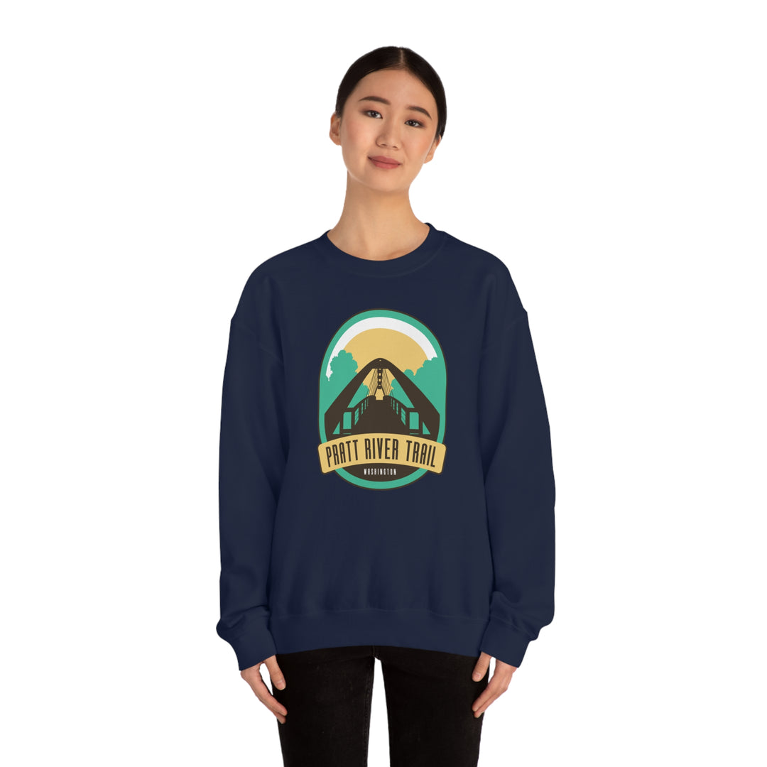 Pratt River Trail - Washington Unisex Heavy Blend Crewneck Sweatshirt