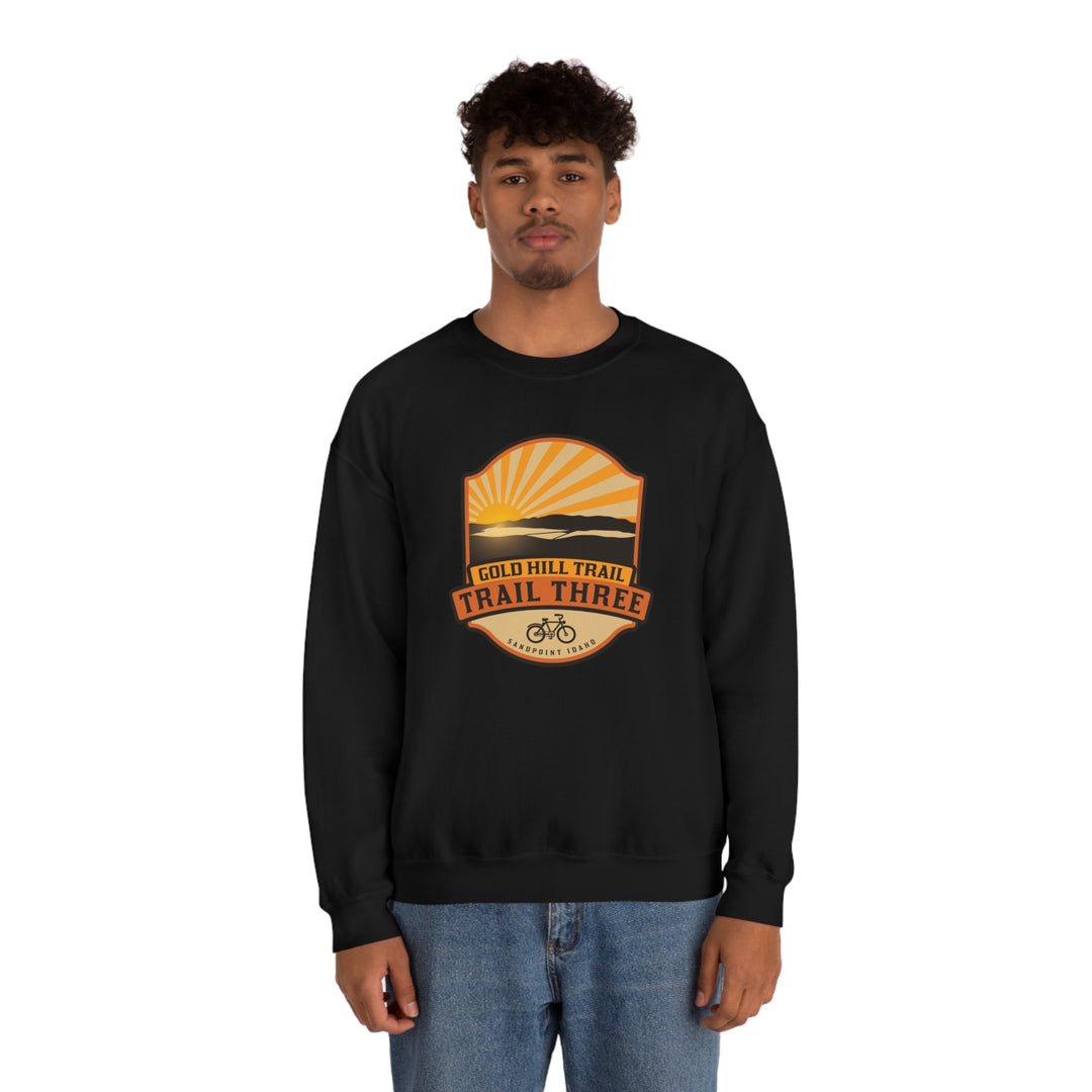 Gold Hill Trail (Trail 3) - Sandpoint, Idaho Unisex Heavy Blend Crewneck Sweatshirt