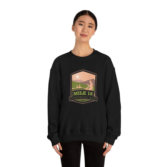 Mile 16 Downhill Run - Alaska Unisex Heavy Blend Crewneck Sweatshirt