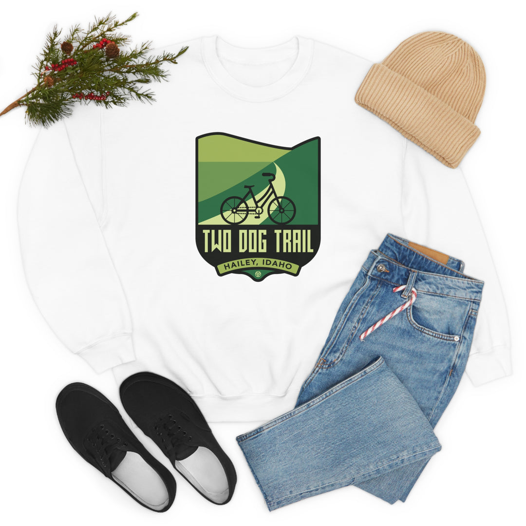 Two Dog Trail - Hailey, Idaho Unisex Heavy Blend Crewneck Sweatshirt