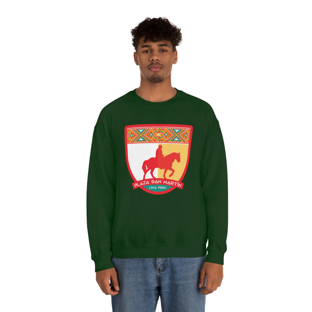 Plaza San Martín - Lima, Peru Unisex Heavy Blend Crewneck Sweatshirt