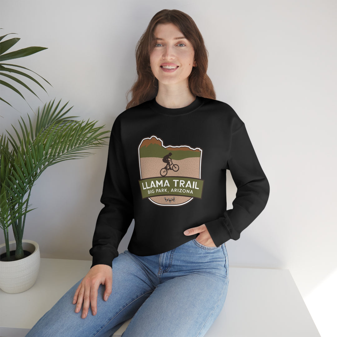 Llama Trail - Big Park, Arizona Unisex Heavy Blend Crewneck Sweatshirt