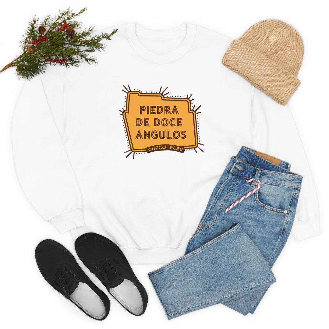 Piedra de doce angulos - Cuzco, Peru Unisex Heavy Blend Crewneck Sweatshirt