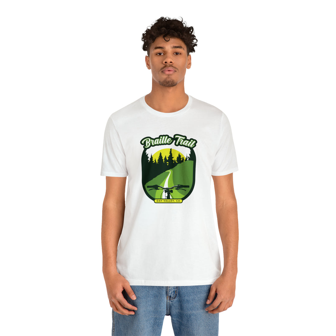 Braille Trail - Day Valley, CA Unisex Tee Shirt