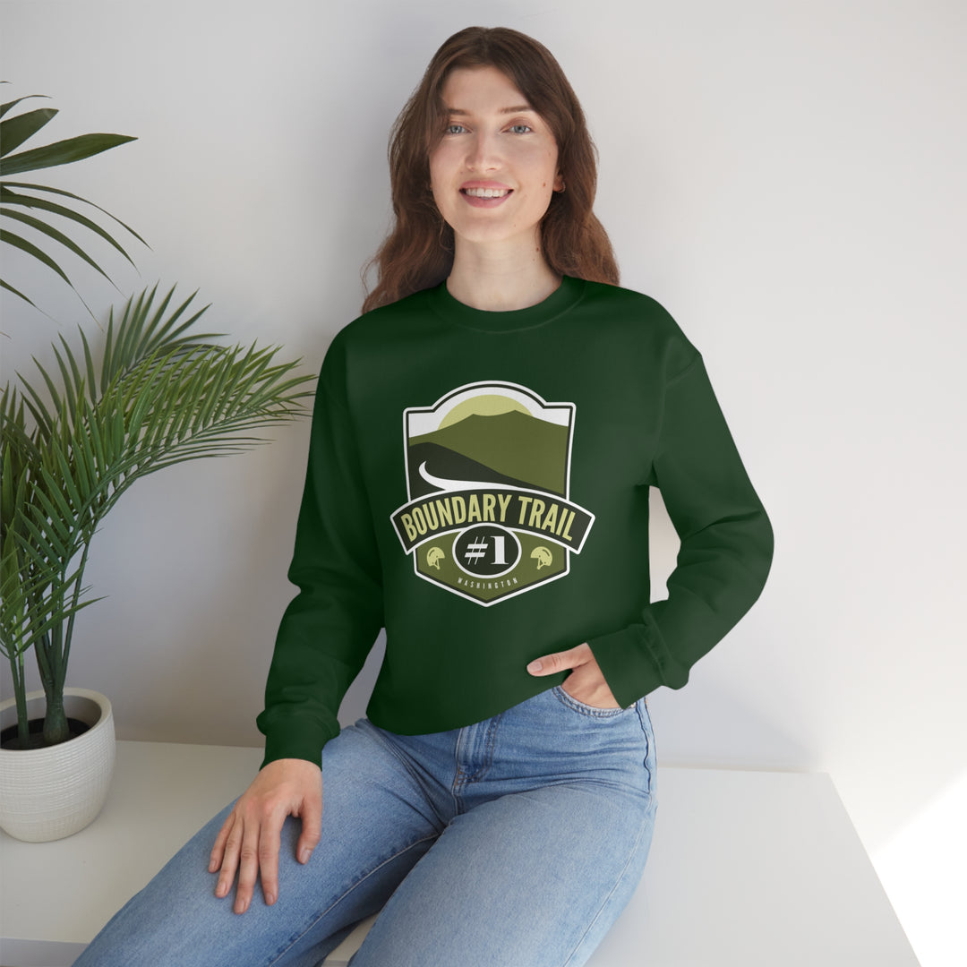 Boundary Trail #1 - Washington Unisex Heavy Blend Crewneck Sweatshirt