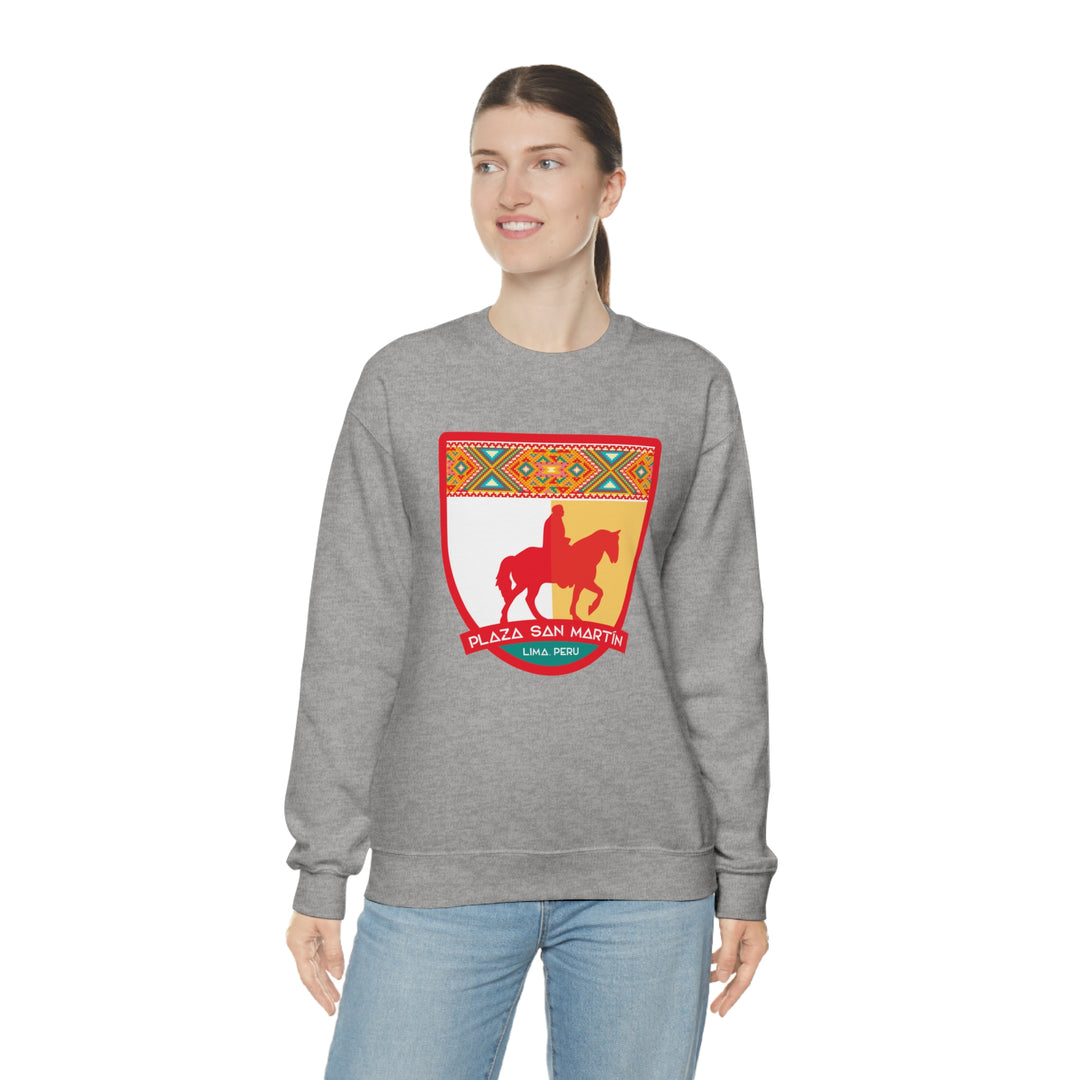 Plaza San Martín - Lima, Peru Unisex Heavy Blend Crewneck Sweatshirt