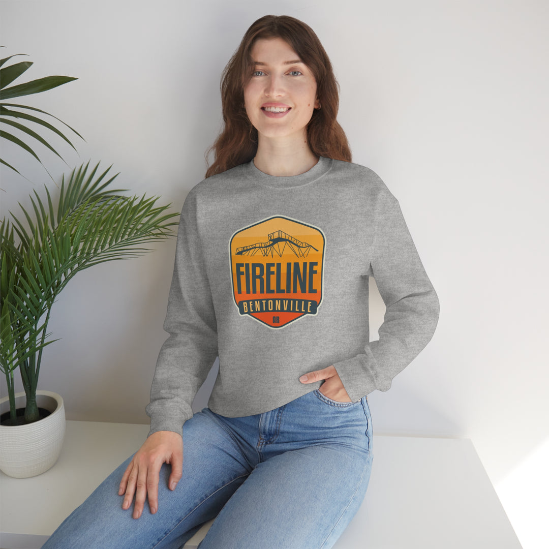 Fireline - Bentonville, Arkansas Unisex Heavy Blend Crewneck Sweatshirt