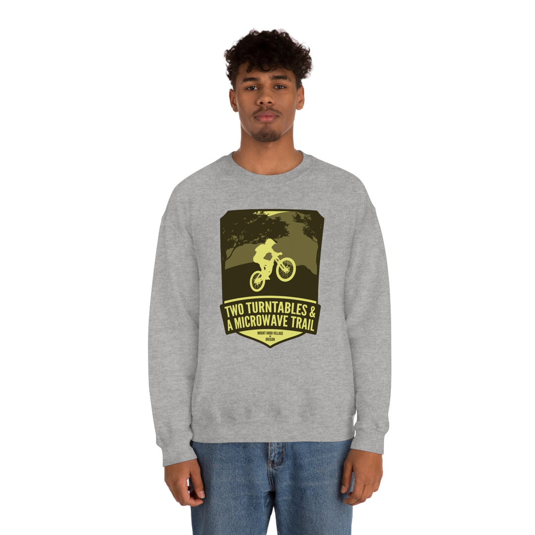 Two Turntables and a Microwave Trail - Mount Hood Village, OR Unisex Heavy Blend Crewneck Sweatshirt