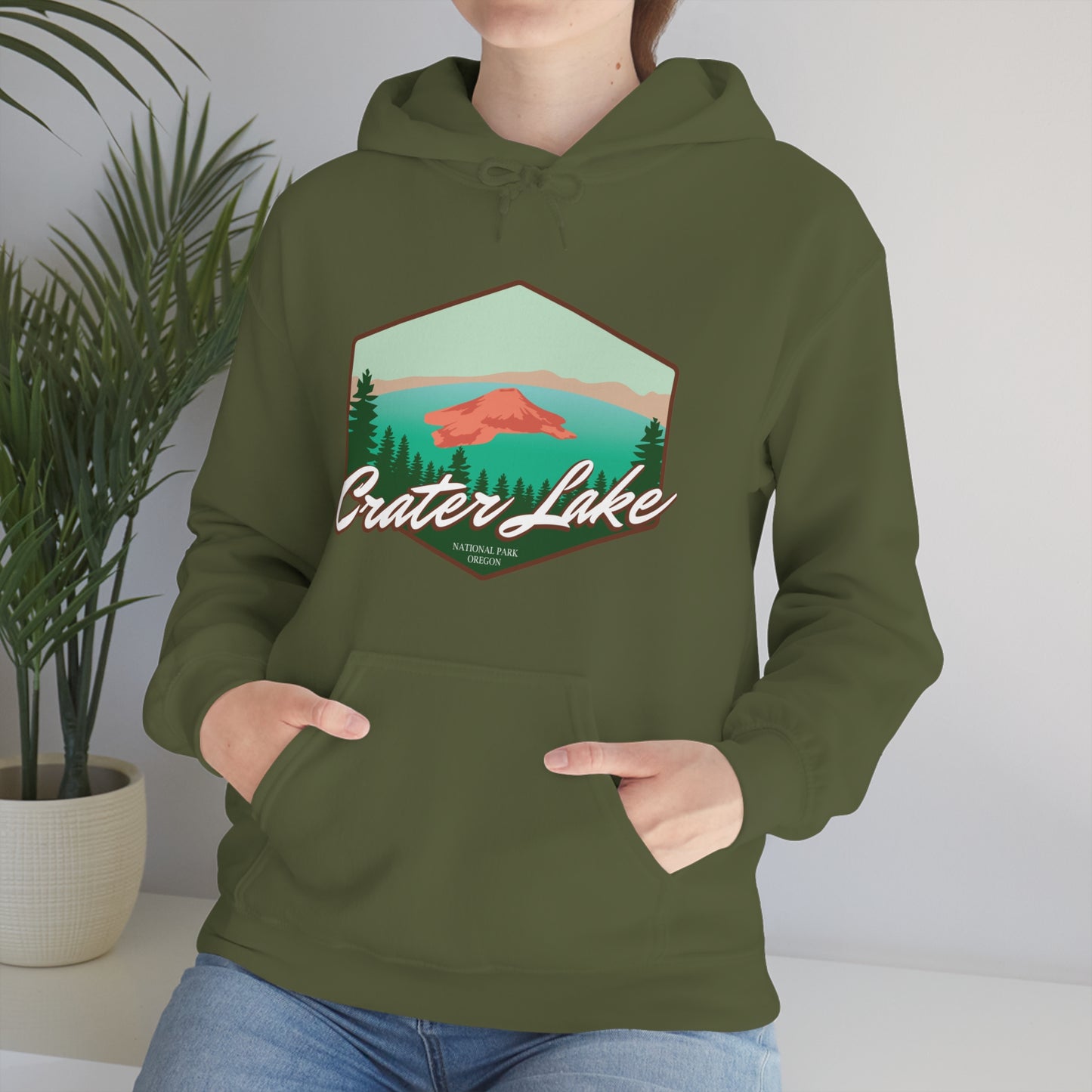 Crater Lake National Park Unisex Heavy Blend Hoodie Sweatshirt Oregon hiker gift