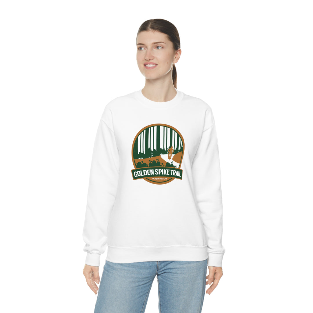 Golden Spike Trail - Washington State Unisex Heavy Blend Crewneck Sweatshirt