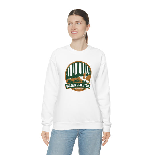 Golden Spike Trail - Washington State Unisex Heavy Blend Crewneck Sweatshirt