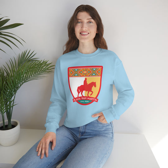 Plaza San Martín - Lima, Peru Unisex Heavy Blend Crewneck Sweatshirt