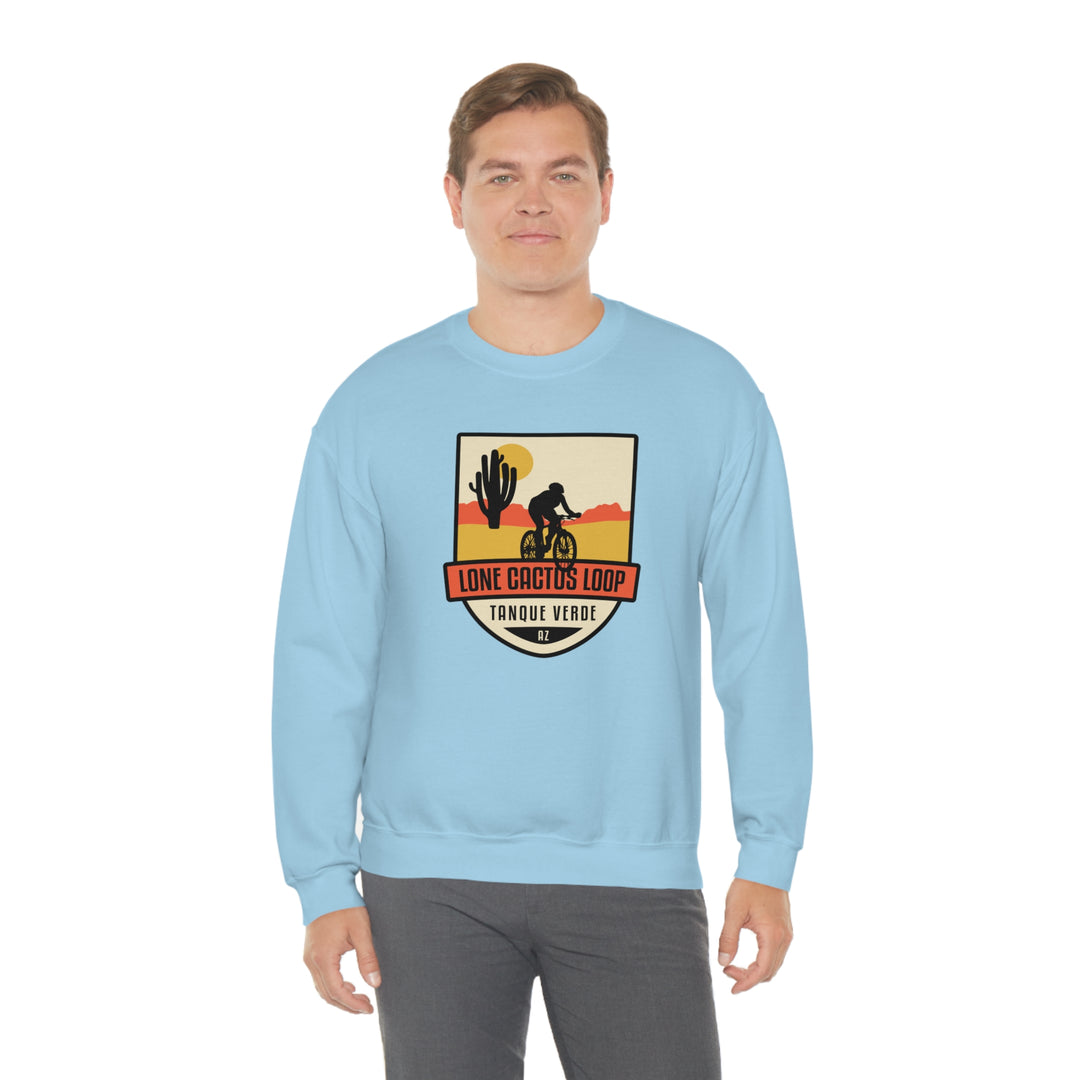 Lone Cactus Loop - Tanque Verde, Arizona Unisex Heavy Blend Crewneck Sweatshirt