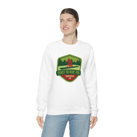 Ticket to Ride Trail - Washington State Unisex Heavy Blend Crewneck Sweatshirt