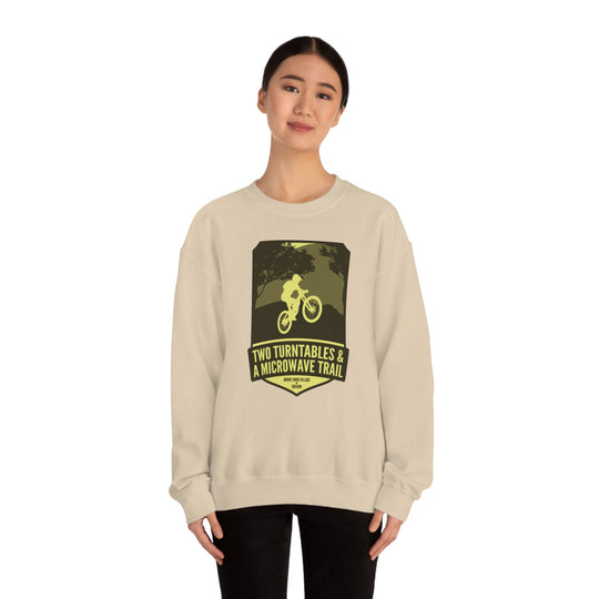 Two Turntables and a Microwave Trail - Mount Hood Village, OR Unisex Heavy Blend Crewneck Sweatshirt